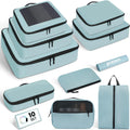 Mesh Packing Cubes for Travel, Durable Luggage Organizer with Sturdy Material and Double Zippers, Comprehensive Set
