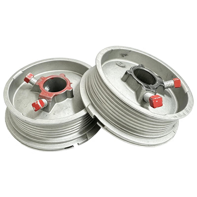 Garage Door Cable Drums – Standard Lift 400-8 Pair, 1" Shaft, 1/8" Cable, 530 lbs Capacity, Die-Cast Aluminum for Up