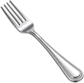 12-Piece Dots Dinner Fork Set, 18-0 Stainless Steel,Silver