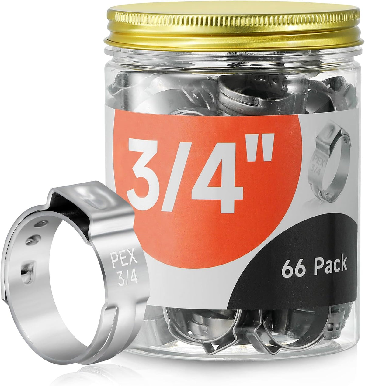 66pcs 3/4 pex crimp rings for PEX Tubing Pipe Fitting Connections