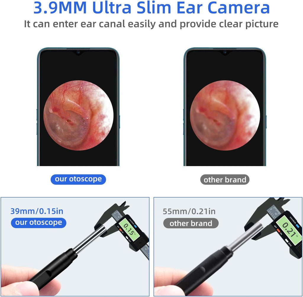 3.9mm Ultra-Thin Portable USB Digital Otoscope Camera with Case