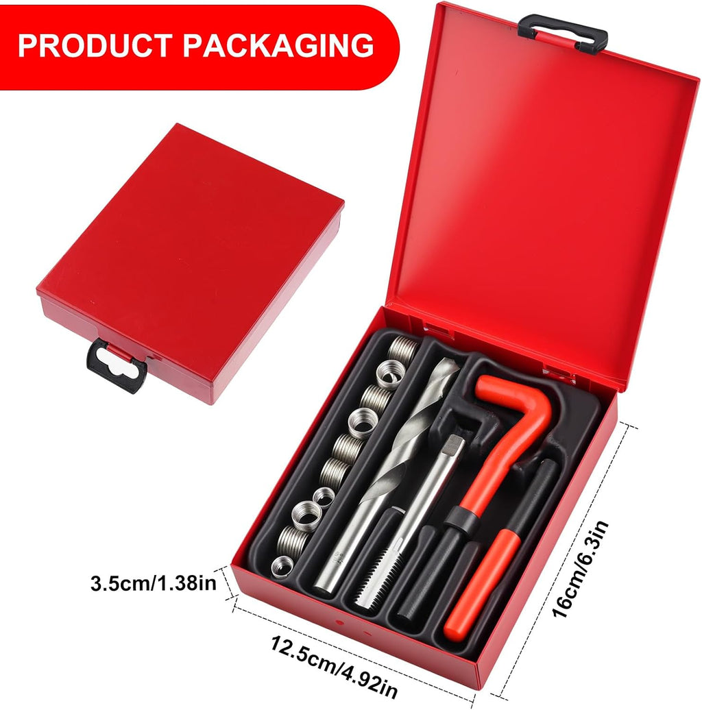 Helicoil Metric Thread Repair Insert Kit，M12x1.5mm Rethreading