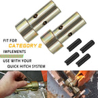 2 Pairs Cat 2 Quick Hitch Bushing Kit for Category II 3 Point Tractor