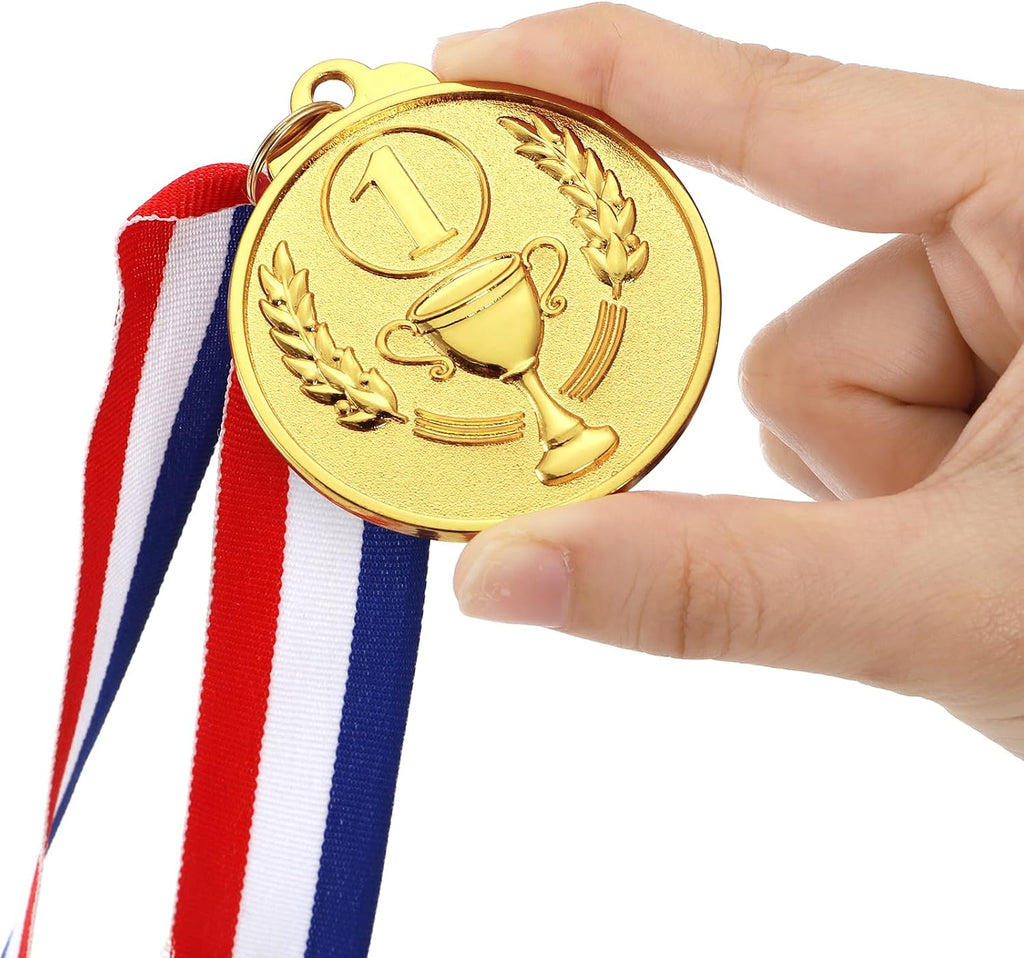 18 Pcs Gold Silver Bronze Award Medals, 1st 2nd 3rd Award Medals Zinc Alloy Winner Medals Gold Silver Bronze Prizes