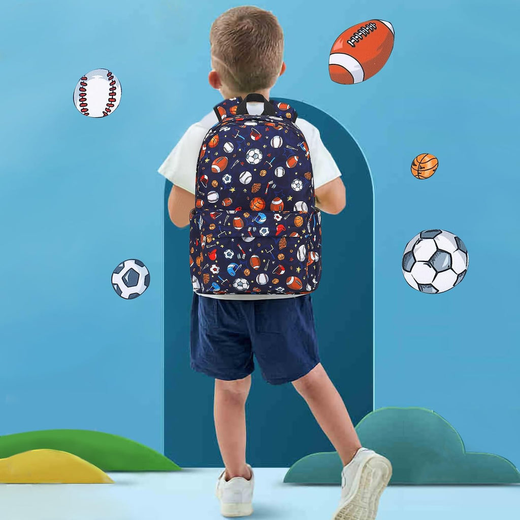 Backpack for Kids, Boys Girls Preschool Backpacks with Lunch Box Toddler Kindergarten School Bookbag Set