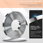 Banding Strapping Kit - Stainless Steel Banding Coil (3/4" x 100ft x 0.03") & Ear-Lokt Buckles (100pcs) - Silver