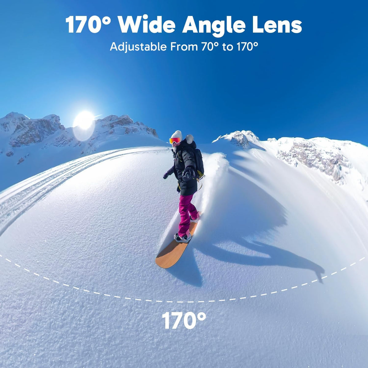 4K Action Camera - Vision 3 Underwater Waterproof Camera | 20MP Photo 4X Zoom 170° Wide Angle Remote Control WiFi