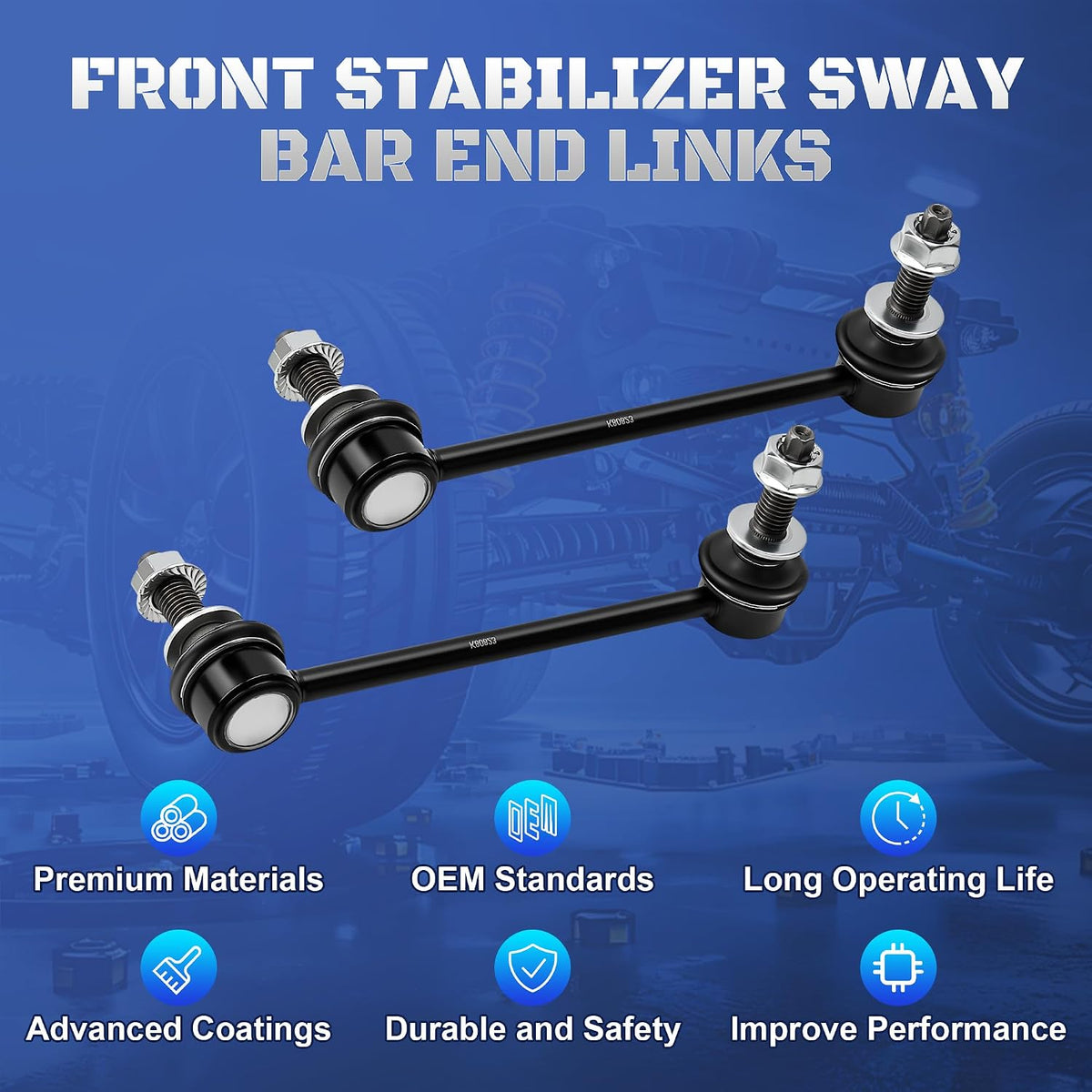 K80822 K80823 Front Sway Bar End Links for Chrysler 300 RWD 2005-2022