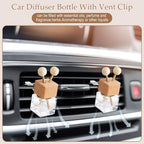 30 Pcs Car Diffuser Vent Clip Empty Diffuser Bottle, Clear