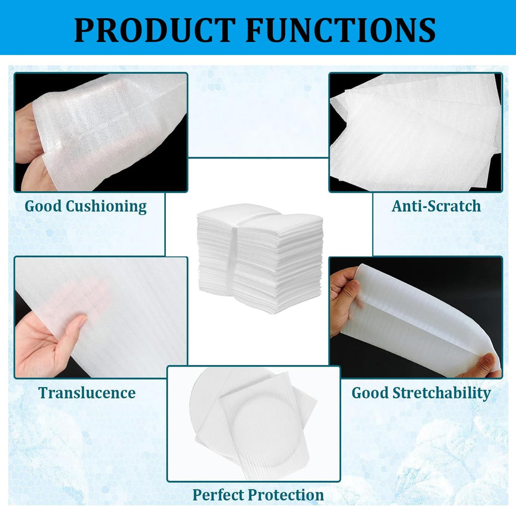 4x6Inch Cushioning Foam Pouches, Moving Packing Foam Pouches 100pcs