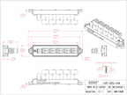 16Amp 300V 2x6 Position Pluggable Terminal Block Distribution Module. OONO D-1652GP