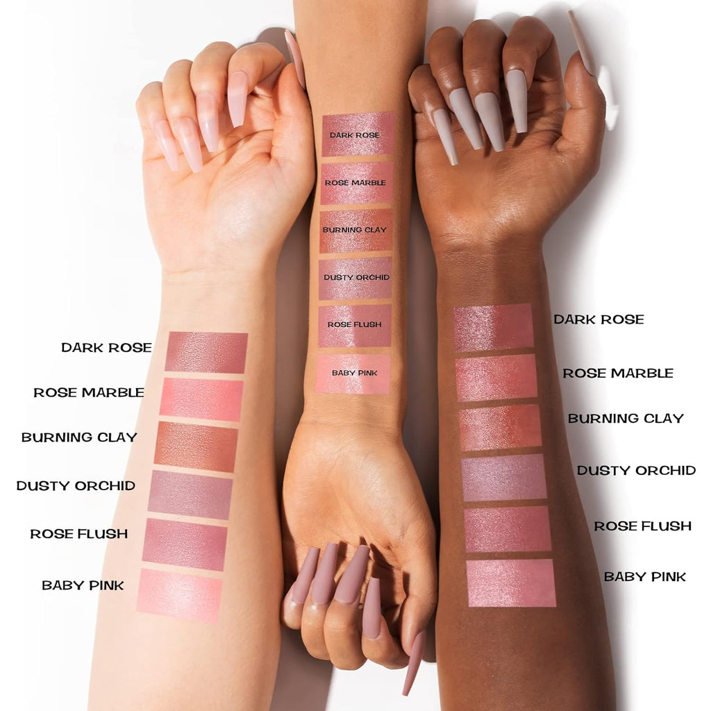 Cream Blush Makeup,Buildable Blush Stick for Cheeks,Matte and Dewy Finish,Long Wearing,Easy Application,Lightweight
