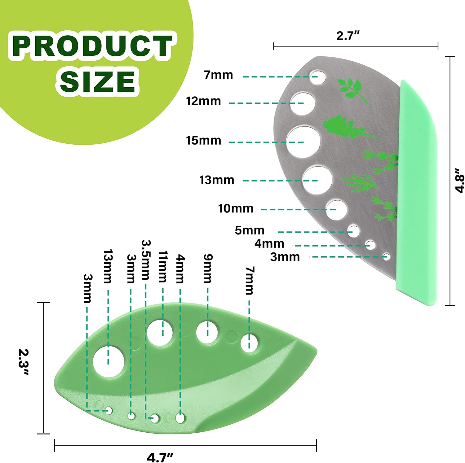 Herb Scissors, Premium Stainless Steel 5 Blade Kitchen Salad Scissors Dishwasher Safe, Sharp and Convenient 5 Blade