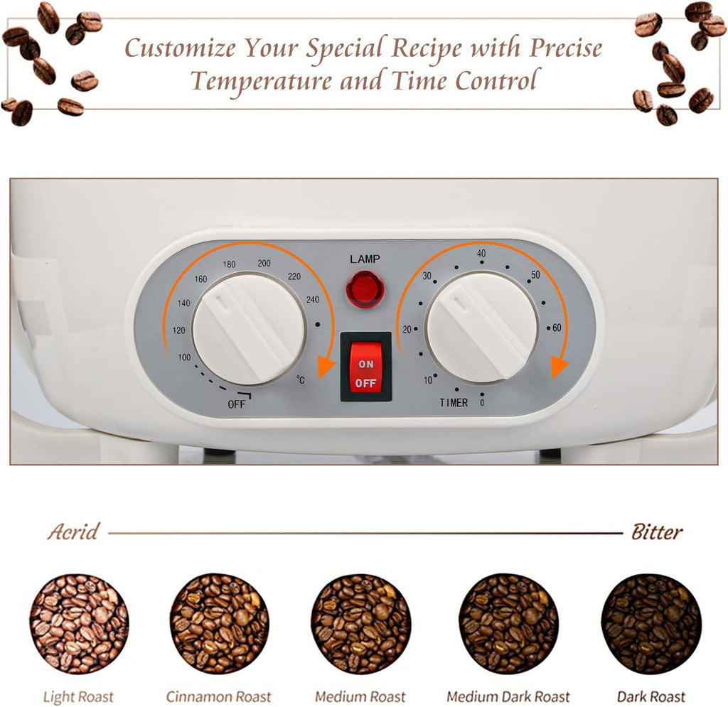 Upgraded Coffee Roaster, Electric Coffee Bean Roaster Machine for Home