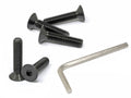 iexcell 5 Pcs M12 x 55mm Thread Pitch 1.75 mm Alloy Steel 12.9 Grade Hex Socket Flat Head Cap Screws Bolts Kit, Black Oxide Finish