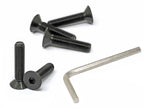 iexcell 5 Pcs M12 x 55mm Thread Pitch 1.75 mm Alloy Steel 12.9 Grade Hex Socket Flat Head Cap Screws Bolts Kit, Black Oxide Finish