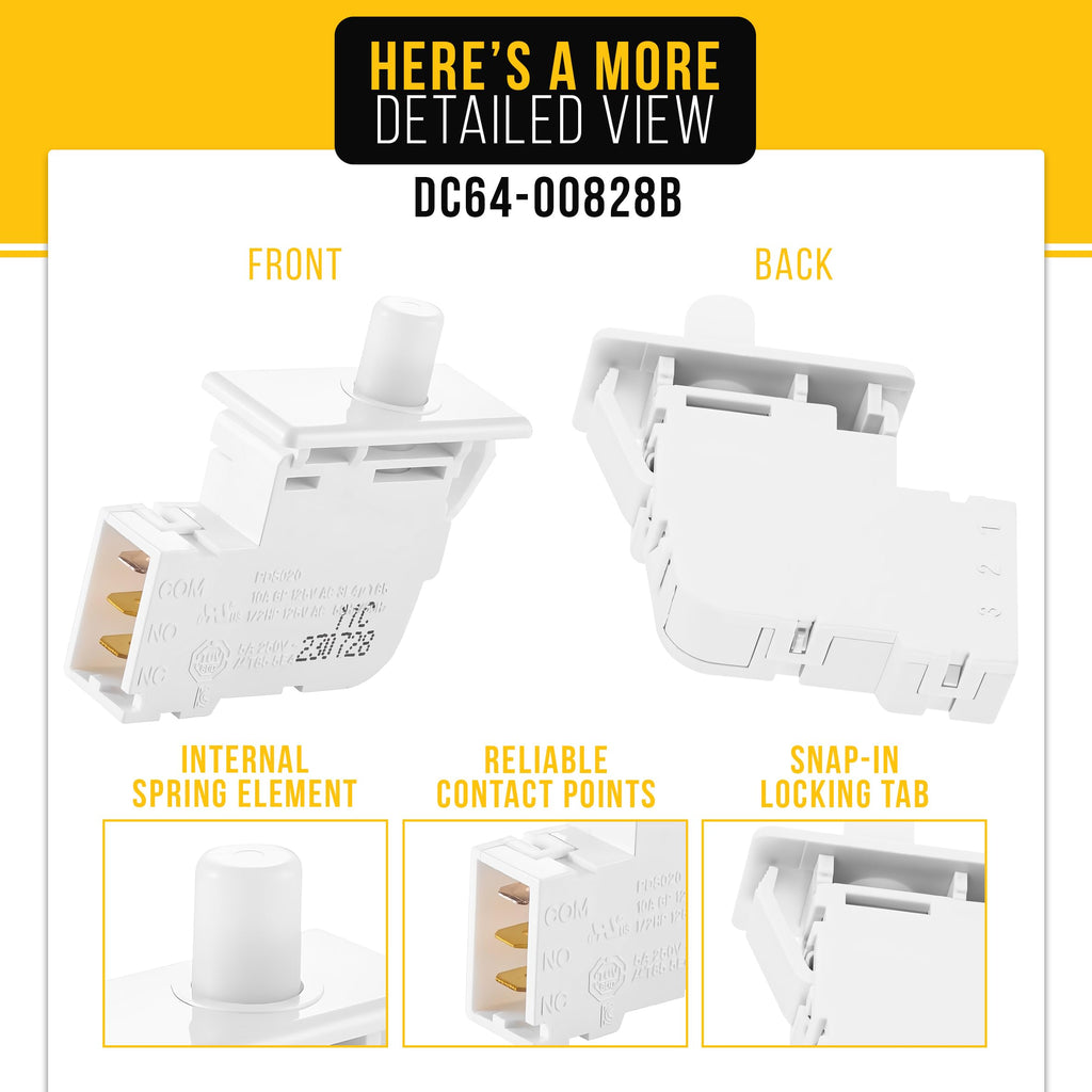 Dryer Door Switch for Samsung DV428AEWXAC