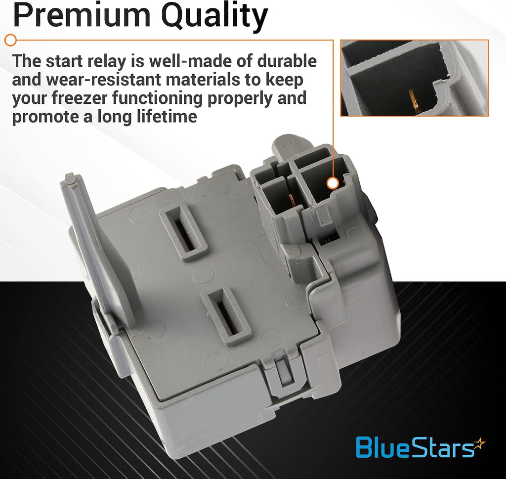 2319792 TSD2 Refrigerator Start Relay & W10662129 Compressor Run Capacitor | Compatible with Whirlpool Kenmore