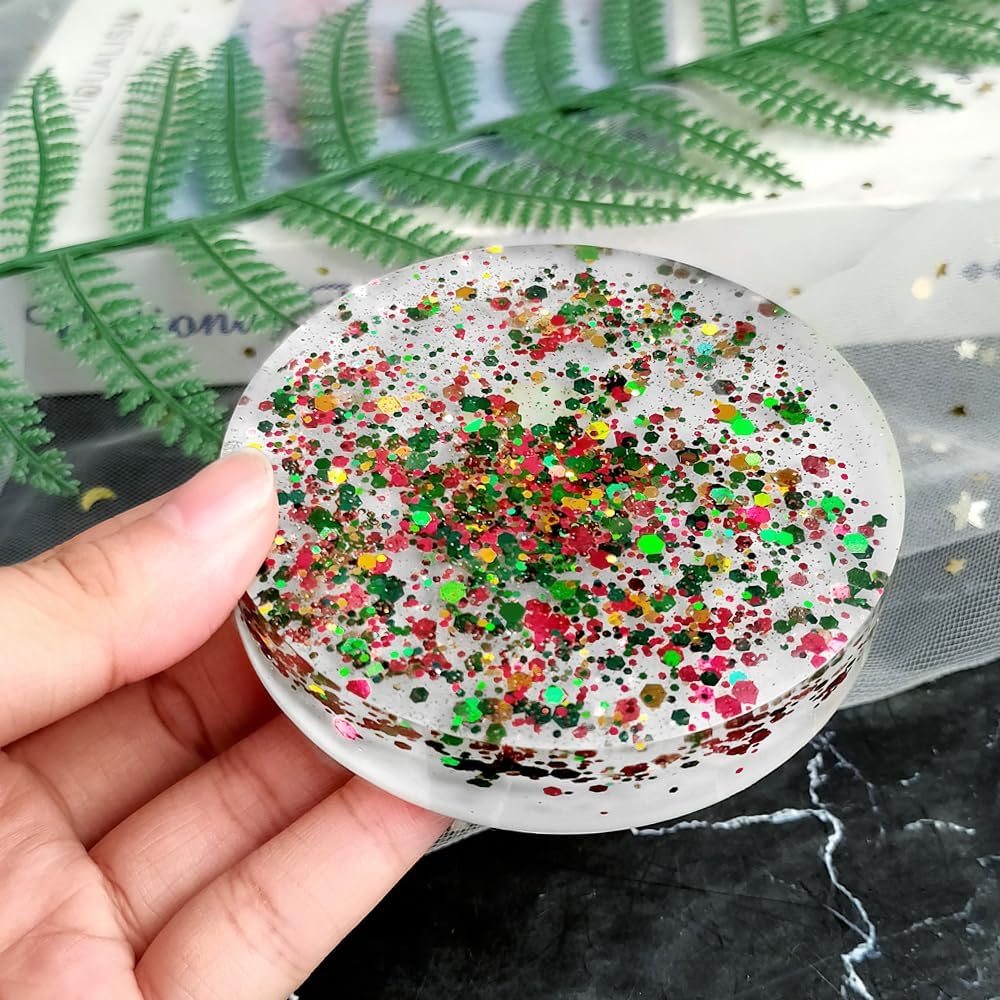 Deep Small Coaster Molds, Round Coaster Resin Molds, Coaster Silicone Molds for Resin Casting