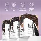 Root Touch-Up Kit, Black - Permanent Hair Color for Gray Coverage - Includes Two Applications - Paraben, SLS & SLES