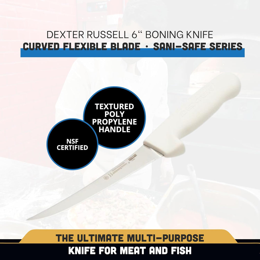 Outdoors Flexible Curved Boning Knife, 6-Inch