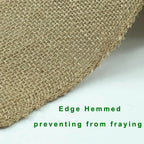 Natural Burlap Fabric Roll, Jute Ribbon, 4 Inch, 10 Yards