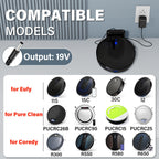 19V Robot Vacuum Cleaner Charger Replacement Fit for Eufy BoostIQ RoboVac