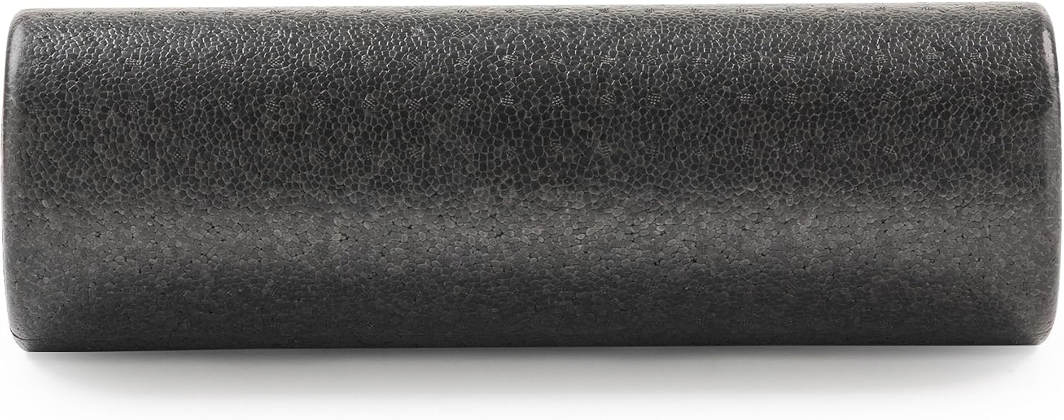 High-Density Foam Roller 12" to 36", for Stretching & Muscle Recovery – Black, Blue, Pink