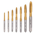 7pcs Spiral Point Thread Tap Set, M2 - M6 Metric Thread Screw Taps