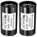 PATIKIL Motor Start Capacitor, 2 Pack 243-292uF/Mfd 250V 50/60Hz CD60 Run Capacitor