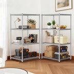 24"Depth Metal Wire Shelving Unit Metal Shelf Adjustable Storage Rack Kitchen Storage shelves 4 Tier Commercial