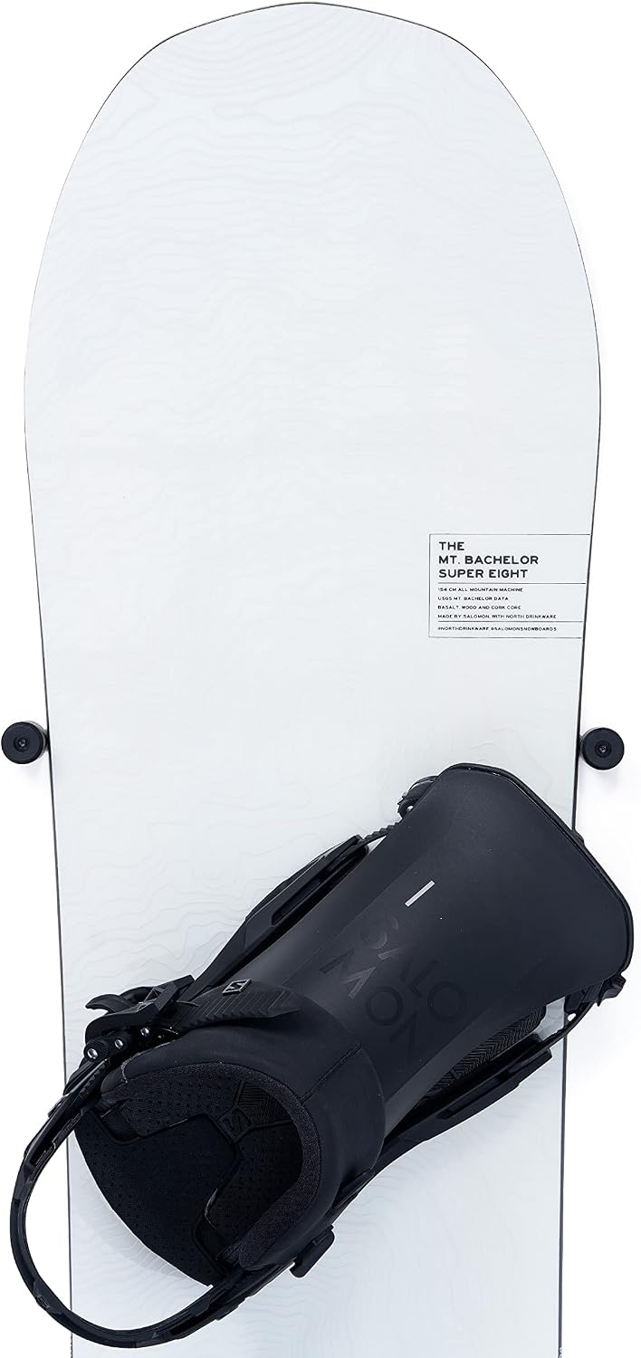 (4 PCS) Snowboard Wall Mount Storage – Edge-Safe Modern Snowboards Hanger | Floating Vertical Rack, Clip Hook Holder