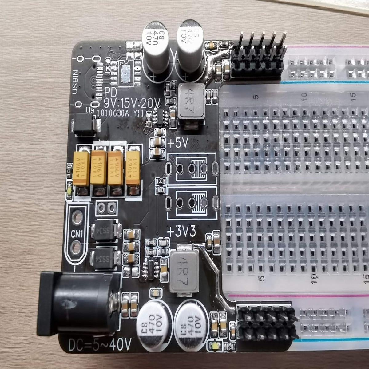 3pcs Breadboard 830 Point Solderless Prototype PCB Board Kit, Solderless Breadboard for Arduino Proto Shield Distribution Connecting Blocks.