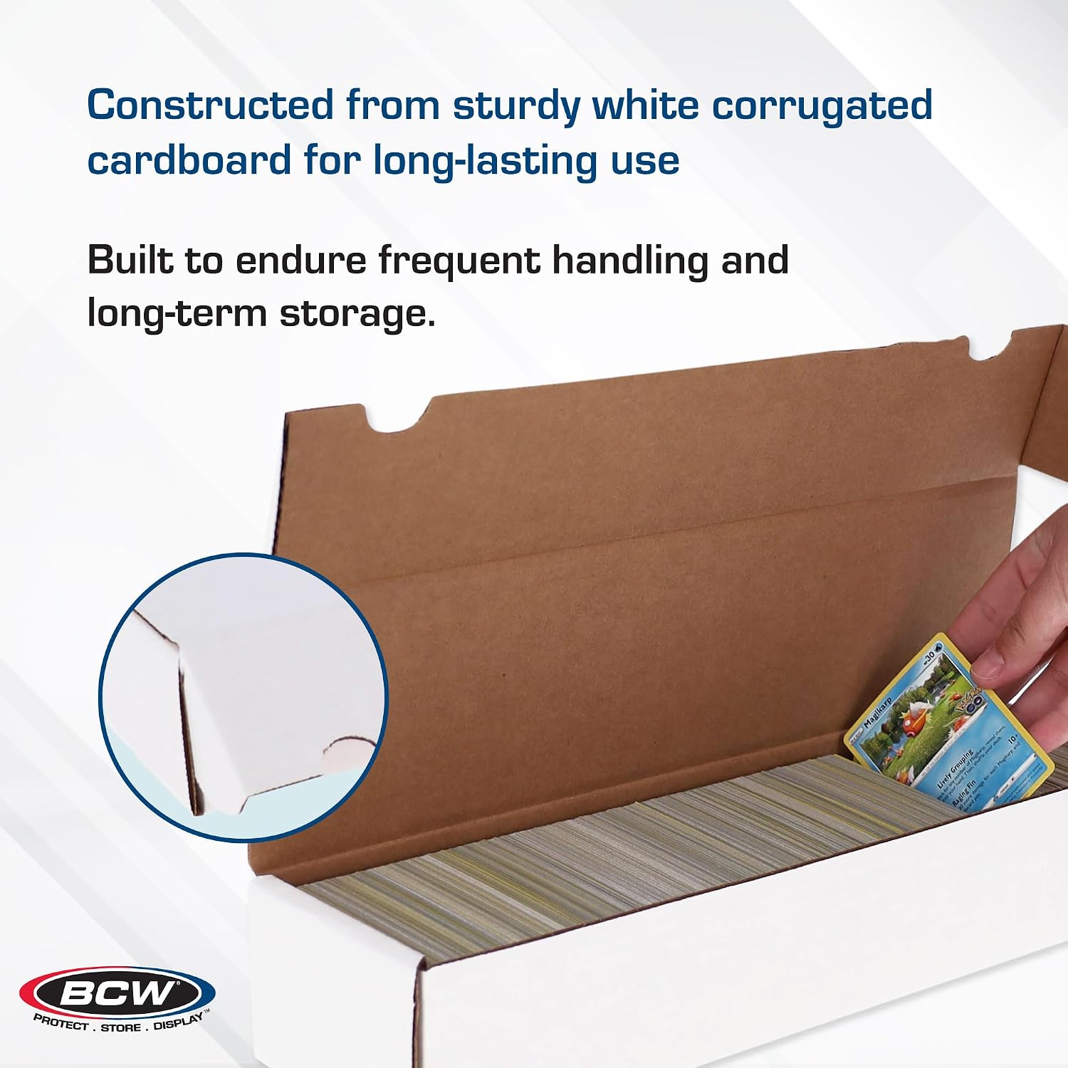 800ct Trading Card Storage Boxes - 3 Pack | Organizer for Sports Cards, MTG, Pokemon, and Card Games