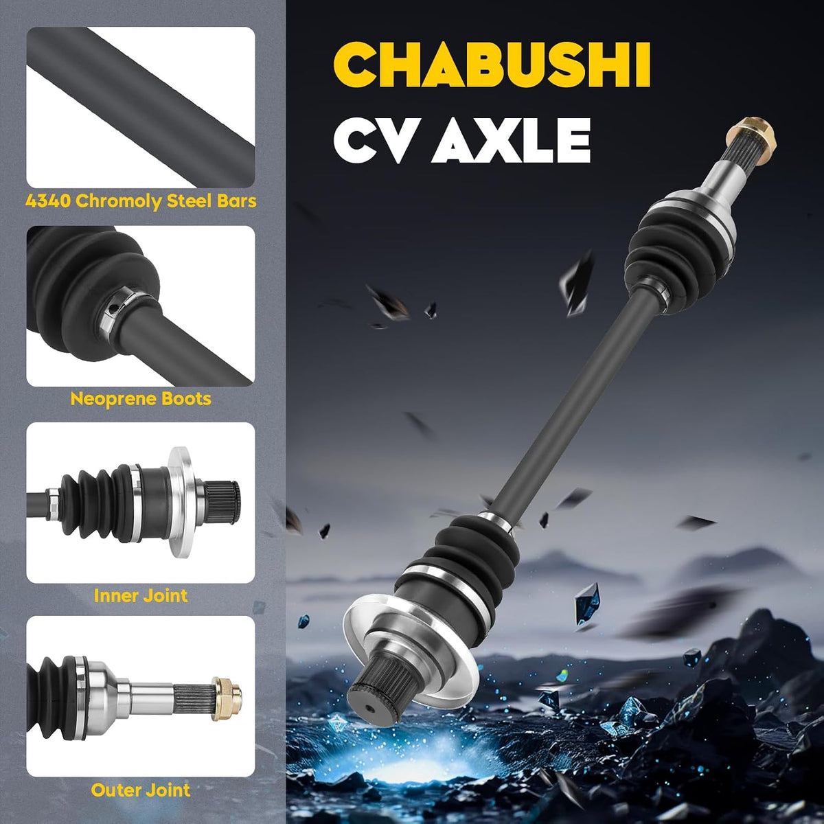 Front Right CV Axle for Can-Am Maverick 1000R / MAX 1000R 2013-2018