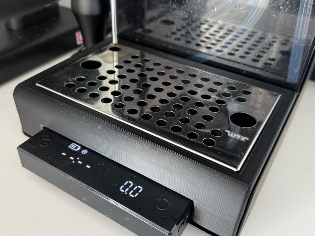 Drip Tray for Gaggia Classic E24 & Graggia Pro E24, Compatible with Timemore Basic Scale, Extra Cup Clearance for Weighing Shots (Black)