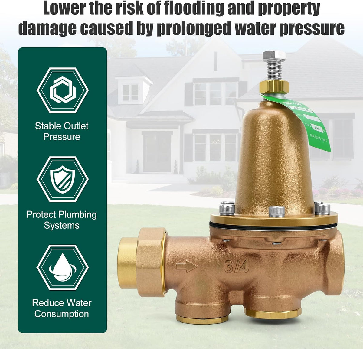LF25AUB-Z3 3/4" Cast Copper Silicon Alloy Pressure Reducing Valve
