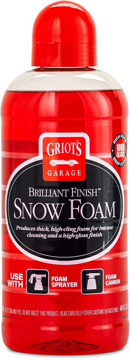 Brilliant Finish Snow Foam, Foaming Car Wash Soap for Deep Cleaning and Glossy Shine, Use with Foam Cannons or