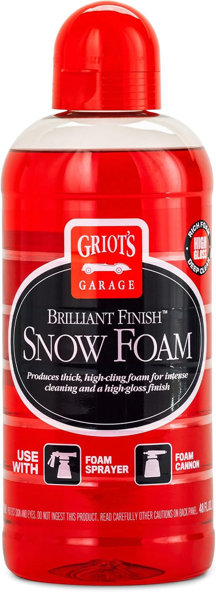 Brilliant Finish Snow Foam, Foaming Car Wash Soap for Deep Cleaning and Glossy Shine, Use with Foam Cannons or