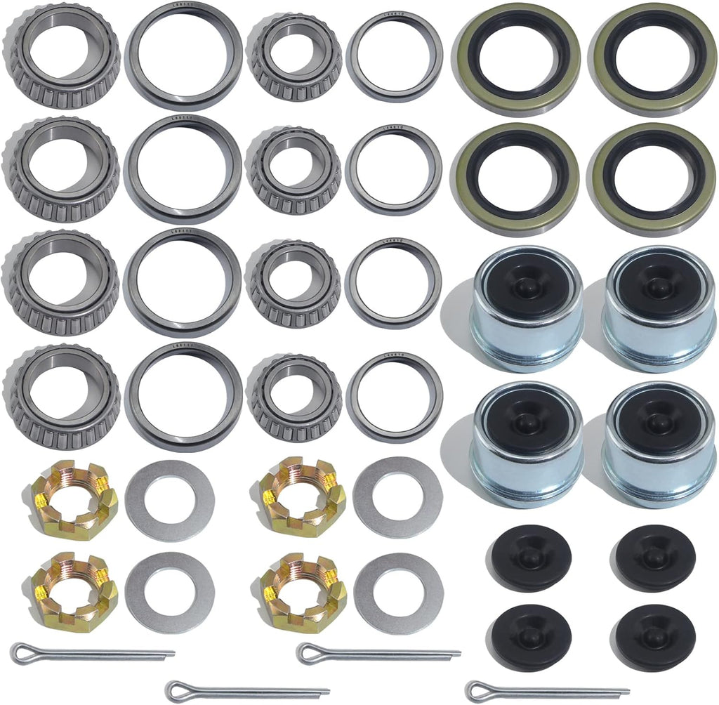 4Sets L68149 L44649 Trailer Hub Bearings Kit for 3500 lb #84 Axle