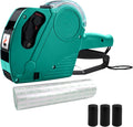 MX-5500 8 Digits Price Tag Gun with 5000 White Sticker Labels, Price Gun for Grocery Store Marking (Green)