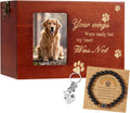 Wood Pet Urns for Dog or Cat Ashes Sets, Pet Cremation Urns