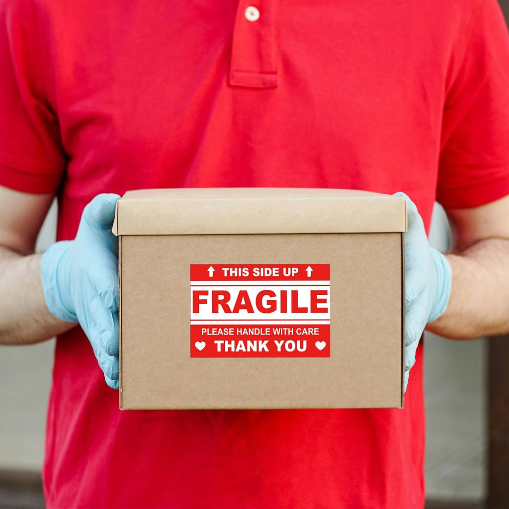 4 x 6 Inch Large Fragile Labels This Side Up Handle with Care Stickers