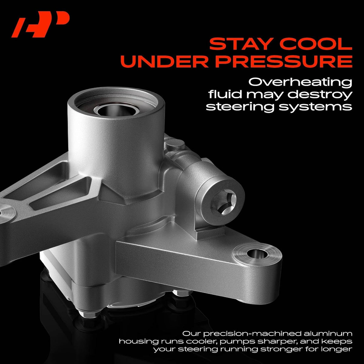A-Premium Power Steering Pump with Pulley Compatible with Ford