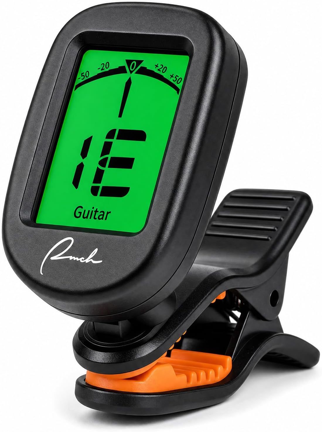 Clip-On Tuner for Guitar Bass Ukulele Violin Banjo - Chromatic | Vibration-Based Noise Immunity, 360° Rotatable