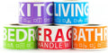 250 Home Moving Labels for 1 Bedroom — 5 Color-Coded Room Labels (50 Each) + Fragile Stickers for Moving Boxes