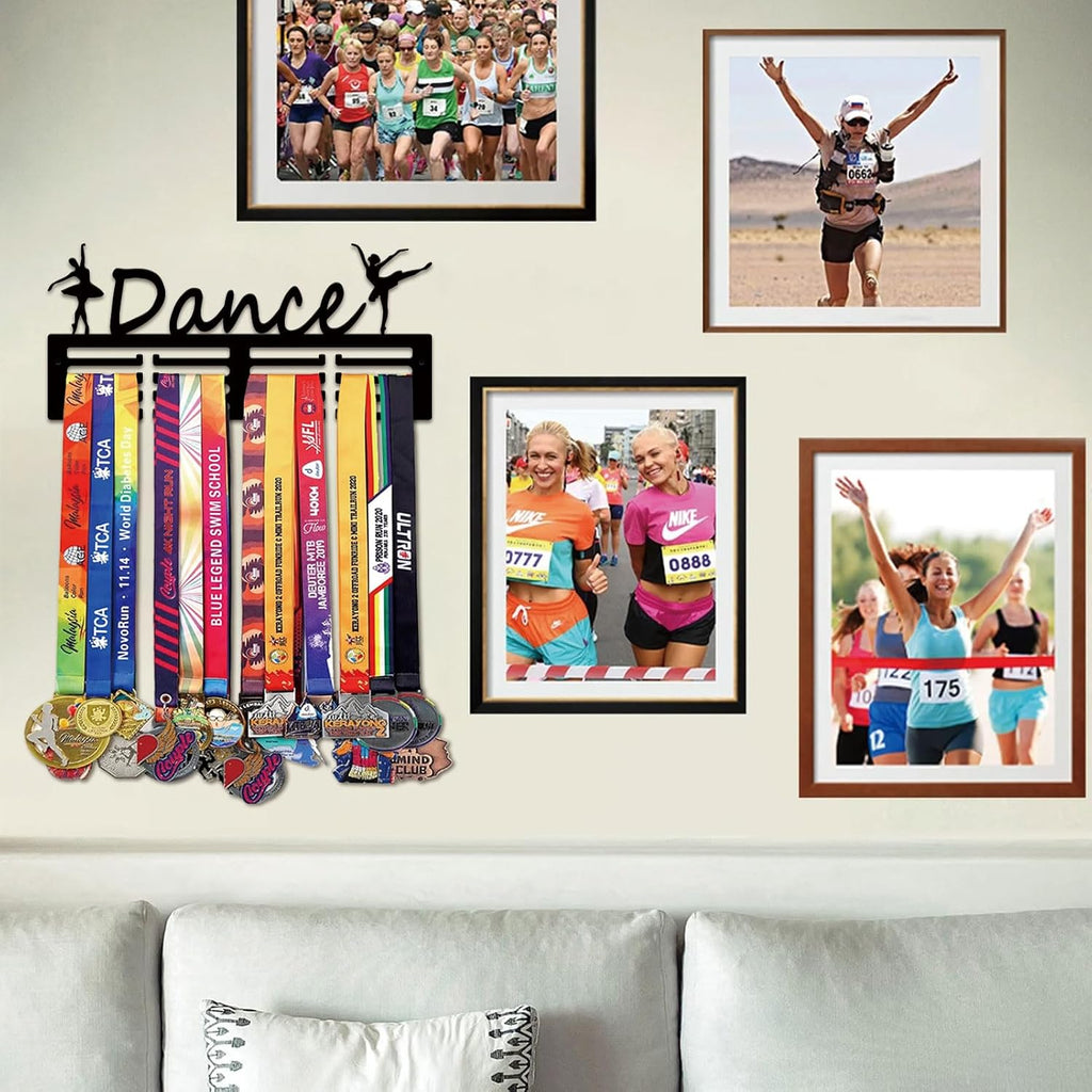 Medal Hanger Holder Display Wall Rack Frame Shelf-Medal Hanger Awards Ribbon Soccer,Gymnastics,Holder Display Rack
