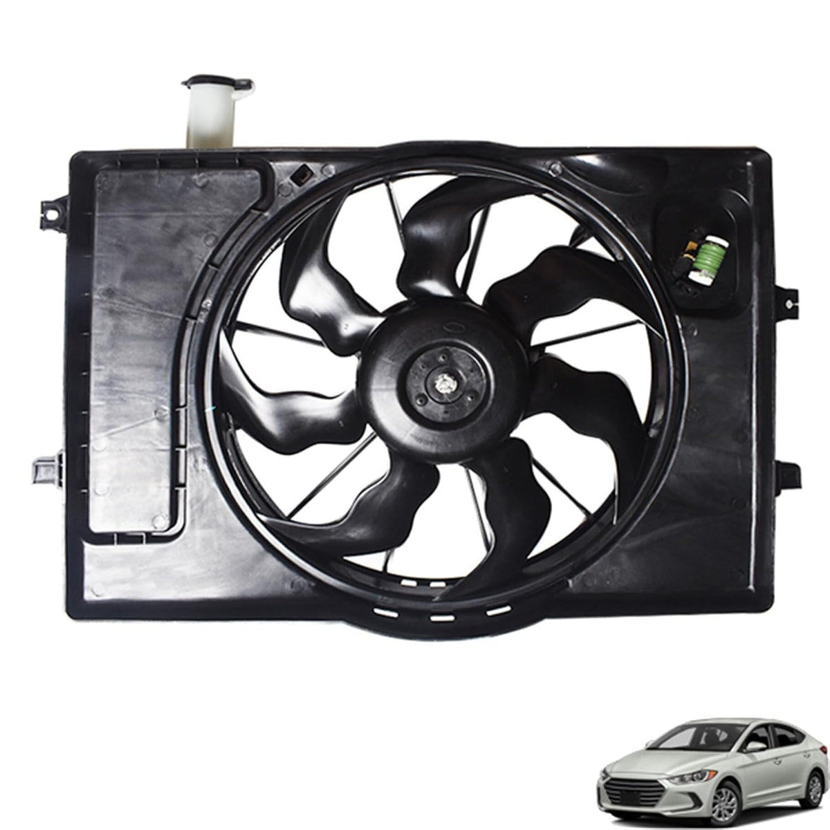 Radiator A/C Condenser Cooling Fan Replacement for Elantra 2017-2019