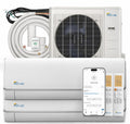 Mini Split Air Conditioner Heat Pump, White, Dual Zone, 28000 BTU