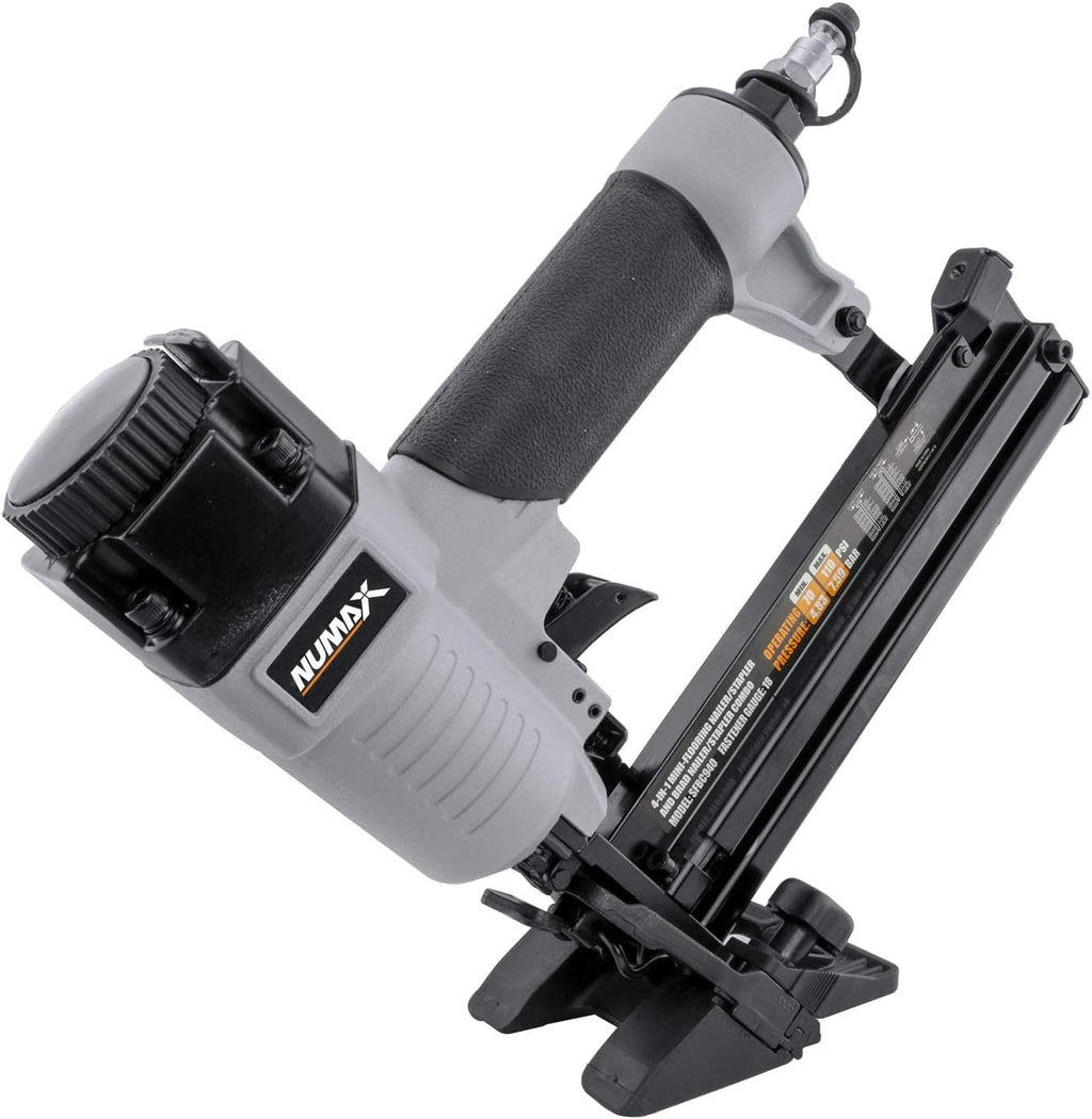 SFBC940 Pneumatic 4-in-1 18-Gauge 1-5/8" Mini Flooring Nailer/Stapler with Bag